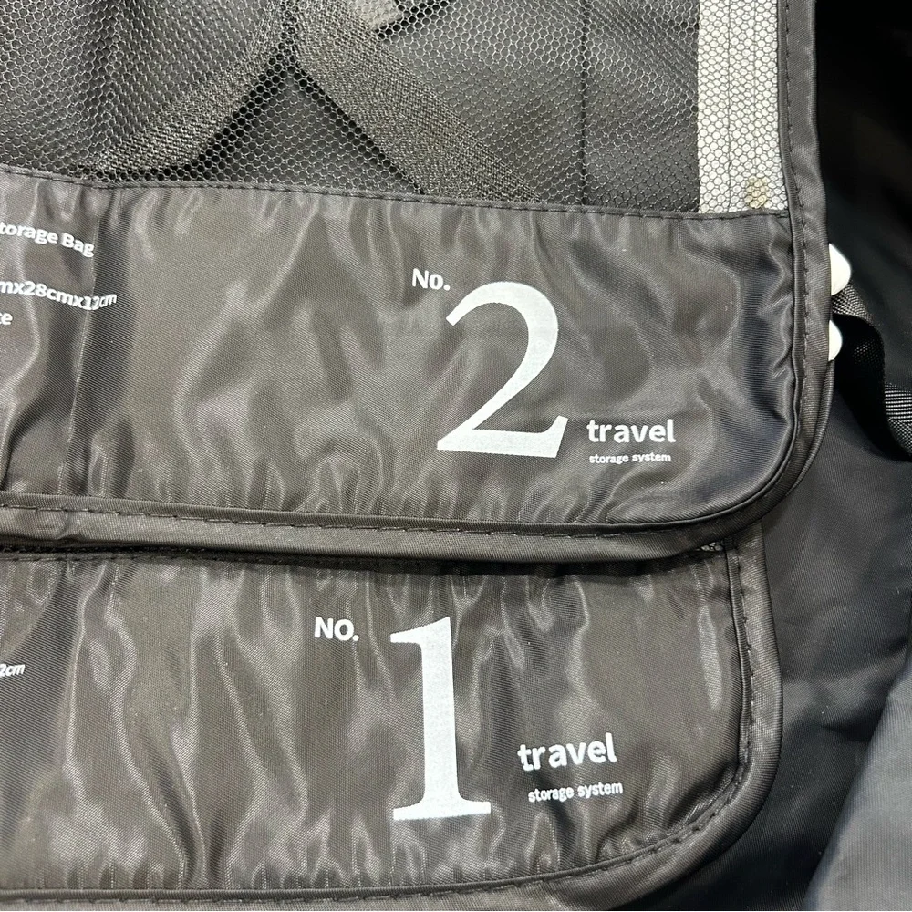 3 Black Packing Storage‎ Bags for Travel